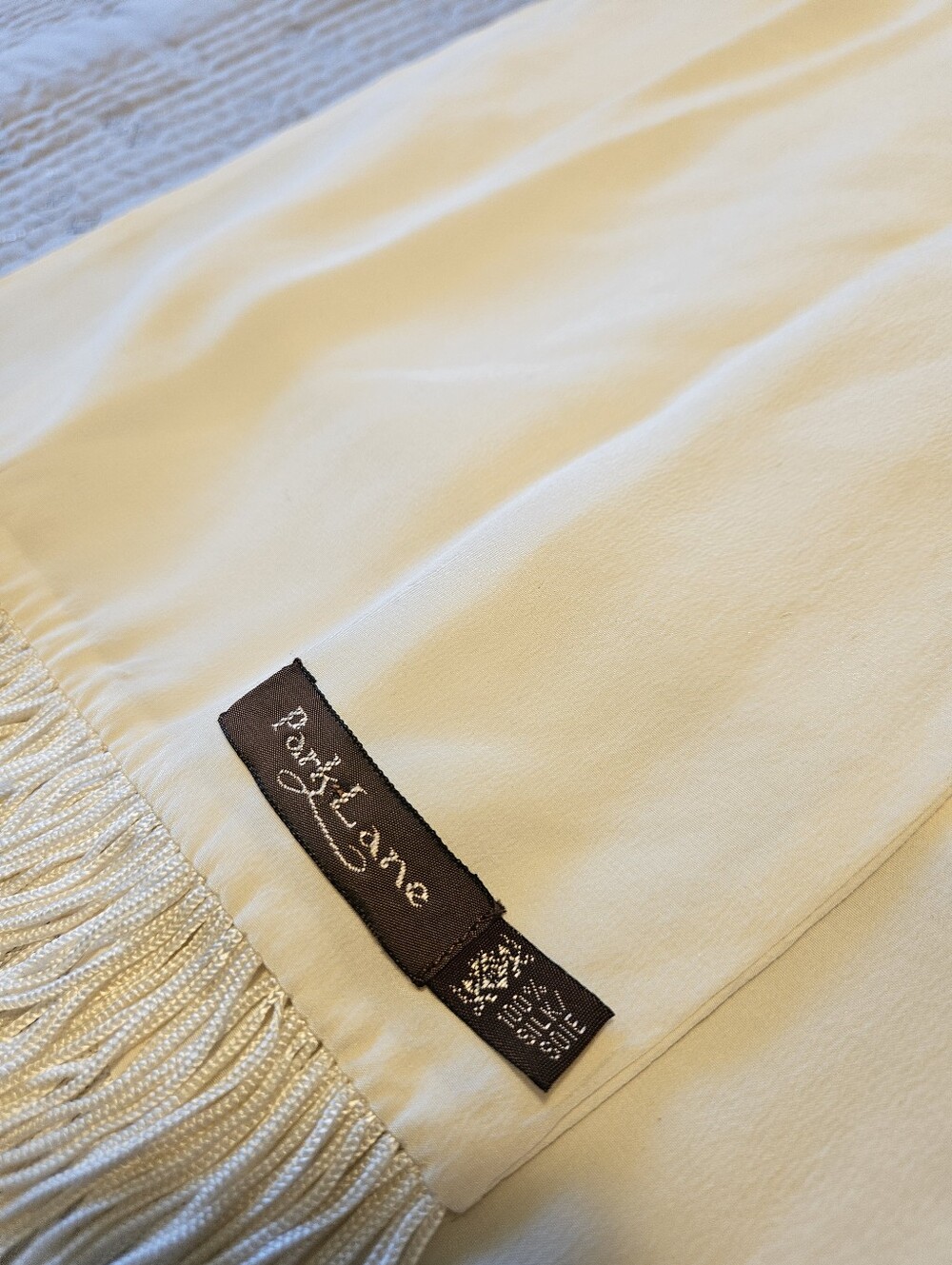 Park Lane Cream Fringe Scarf
